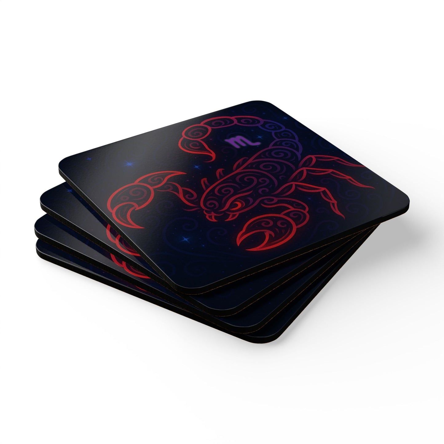 Scorpio Cork Coaster Set - Zodiac Home Decor