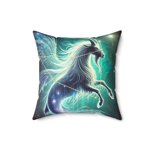 Celestial Capricorn Pillow - Cosmic Unicorn Design for Astrology Lovers