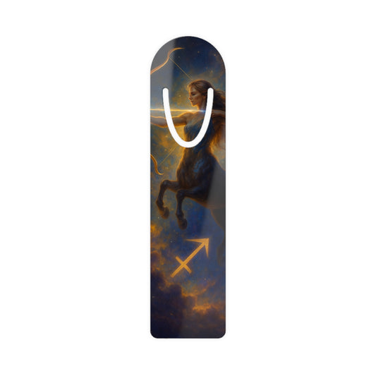 Celestial Sagittarius Bookmark, Zodiac Decor, Astrology Gift, Reader's Bookmark, Personalized Literary Accessory