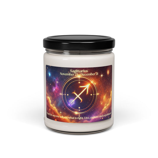 Sagittarius Scented Soy Candle - Astrology Inspired Soy Candle