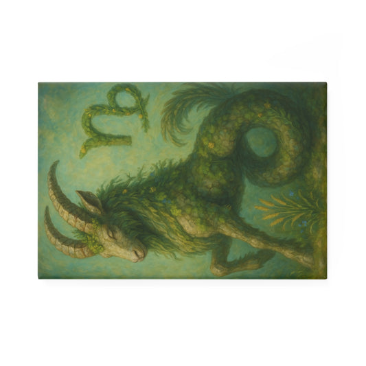 Mystical Capricorn Button Magnet, Zodiac Gift, Astrology Decor, Unique Fridge Magnet, Horoscope Art