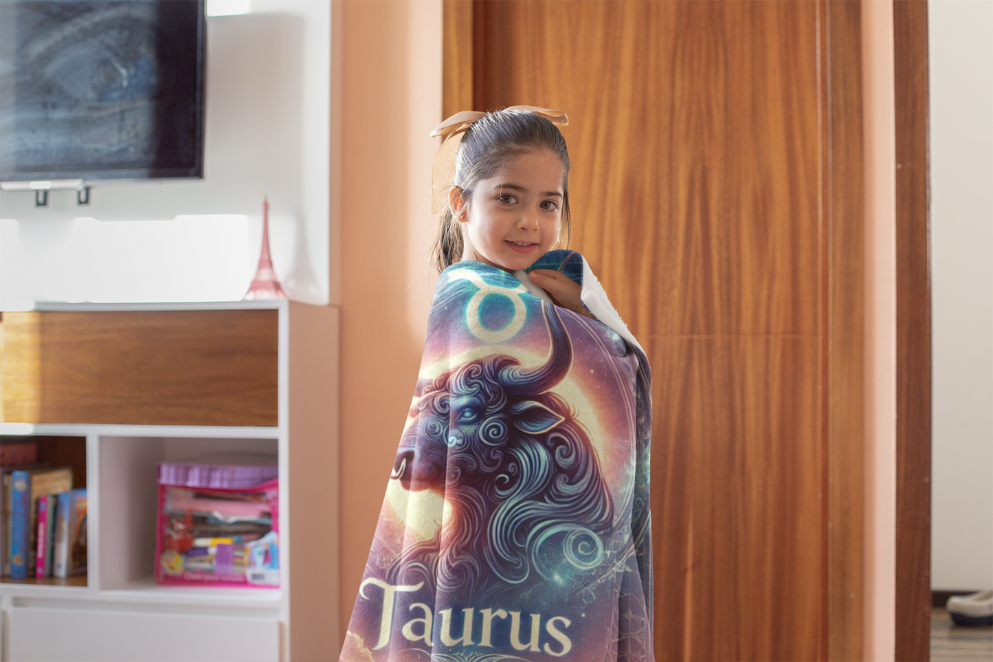 Taurus Velveteen Plush Astrology Blanket