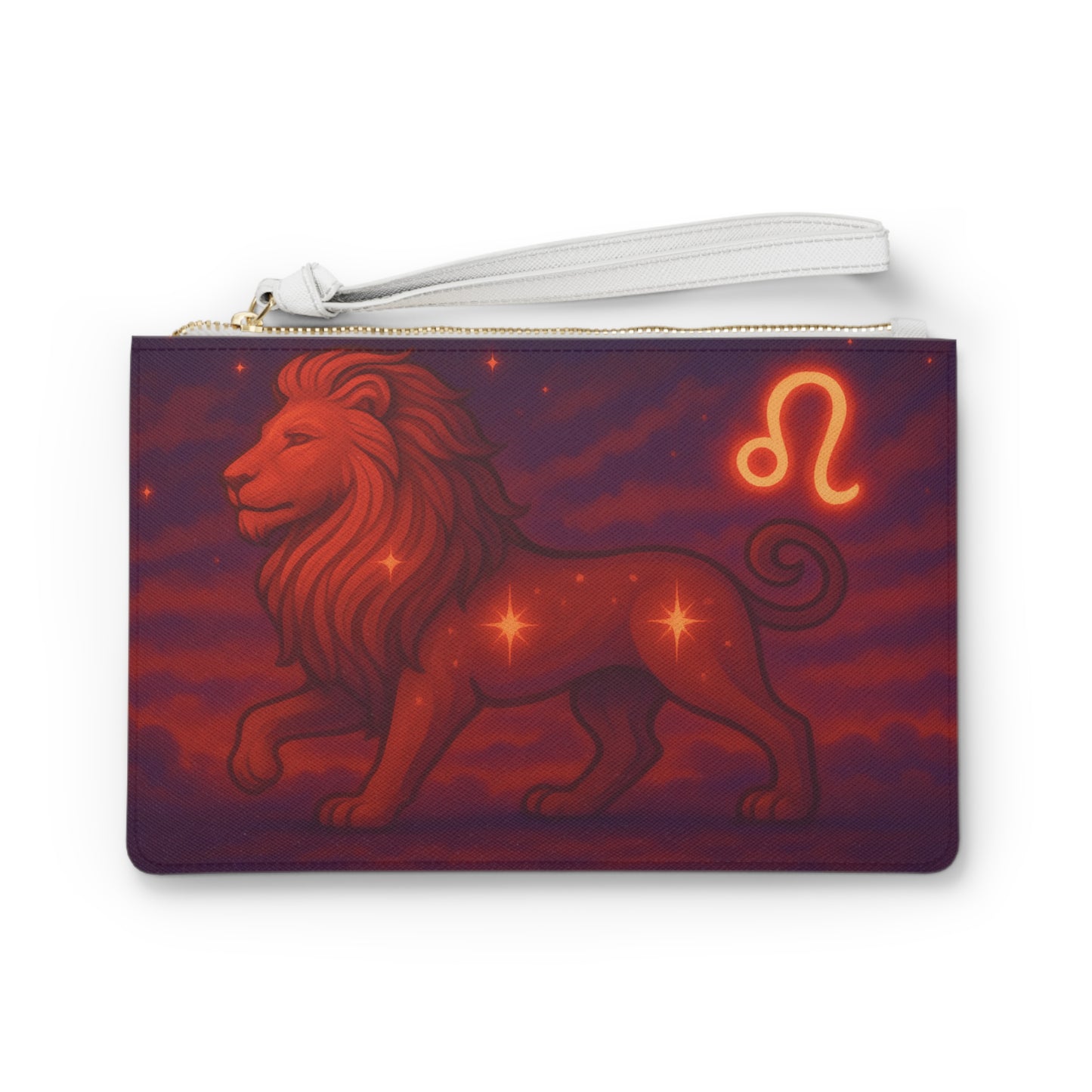 Clutch Bag - Leo Lion Fire Element Design