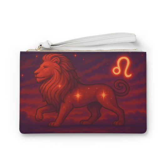 Clutch Bag - Leo Lion Fire Element Design