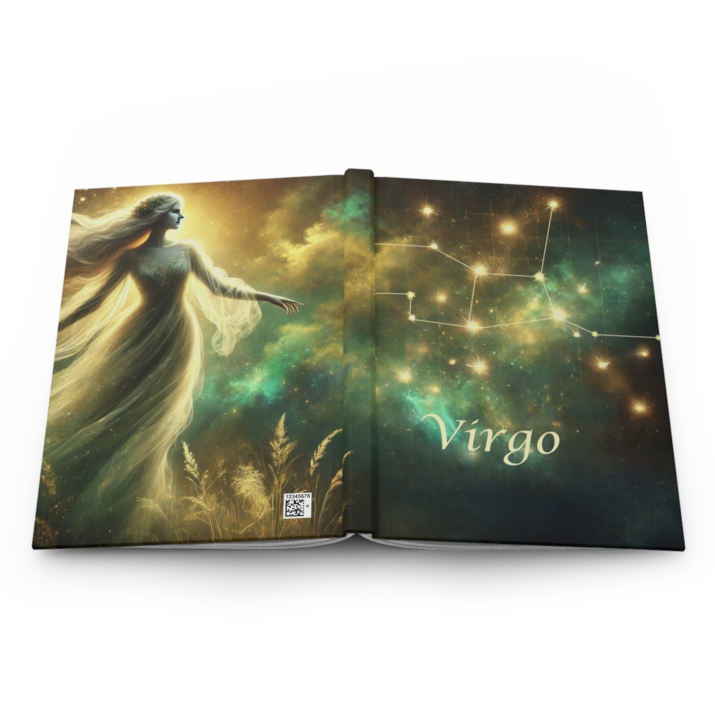 Virgo Hardcover Journal - Celestial Design for Astrology Lovers
