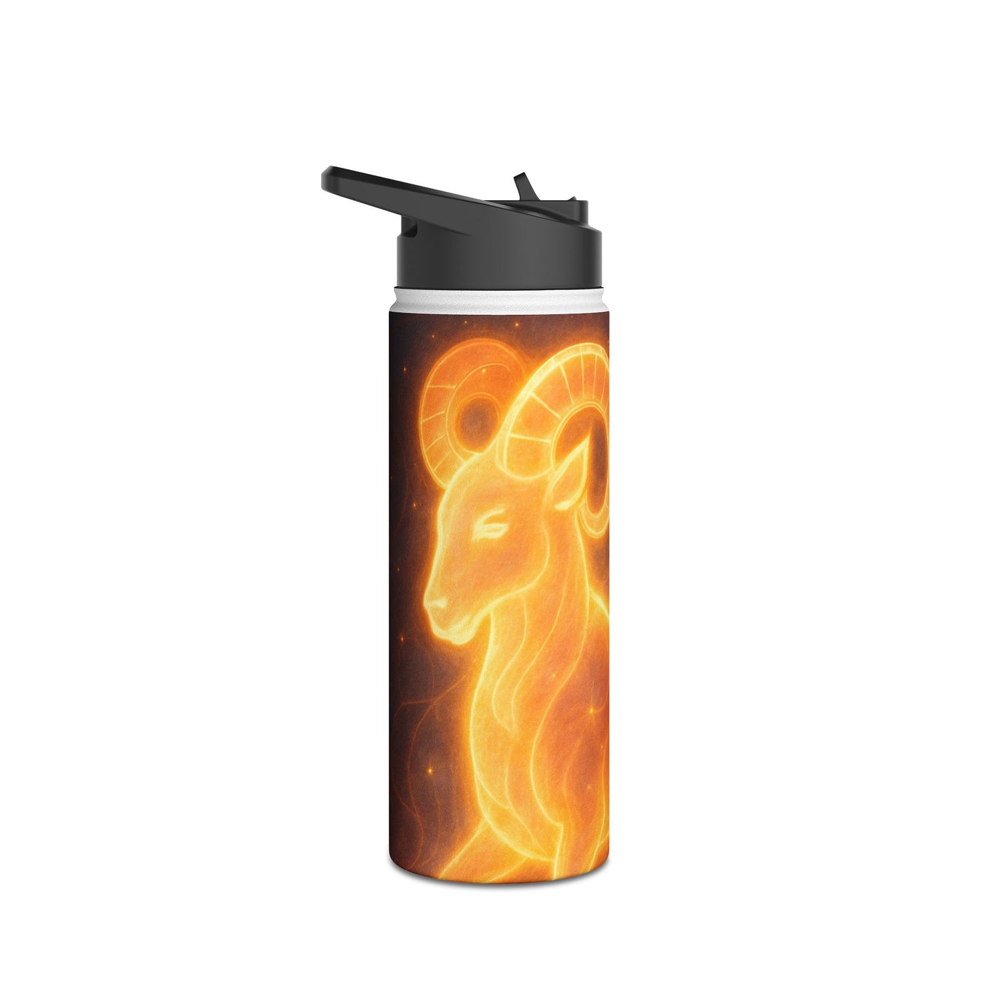 Aries Zodiac Stainless Steel Water Bottle | Astrology Gift, Personalized Drinkware, Motivational Sports Bottle