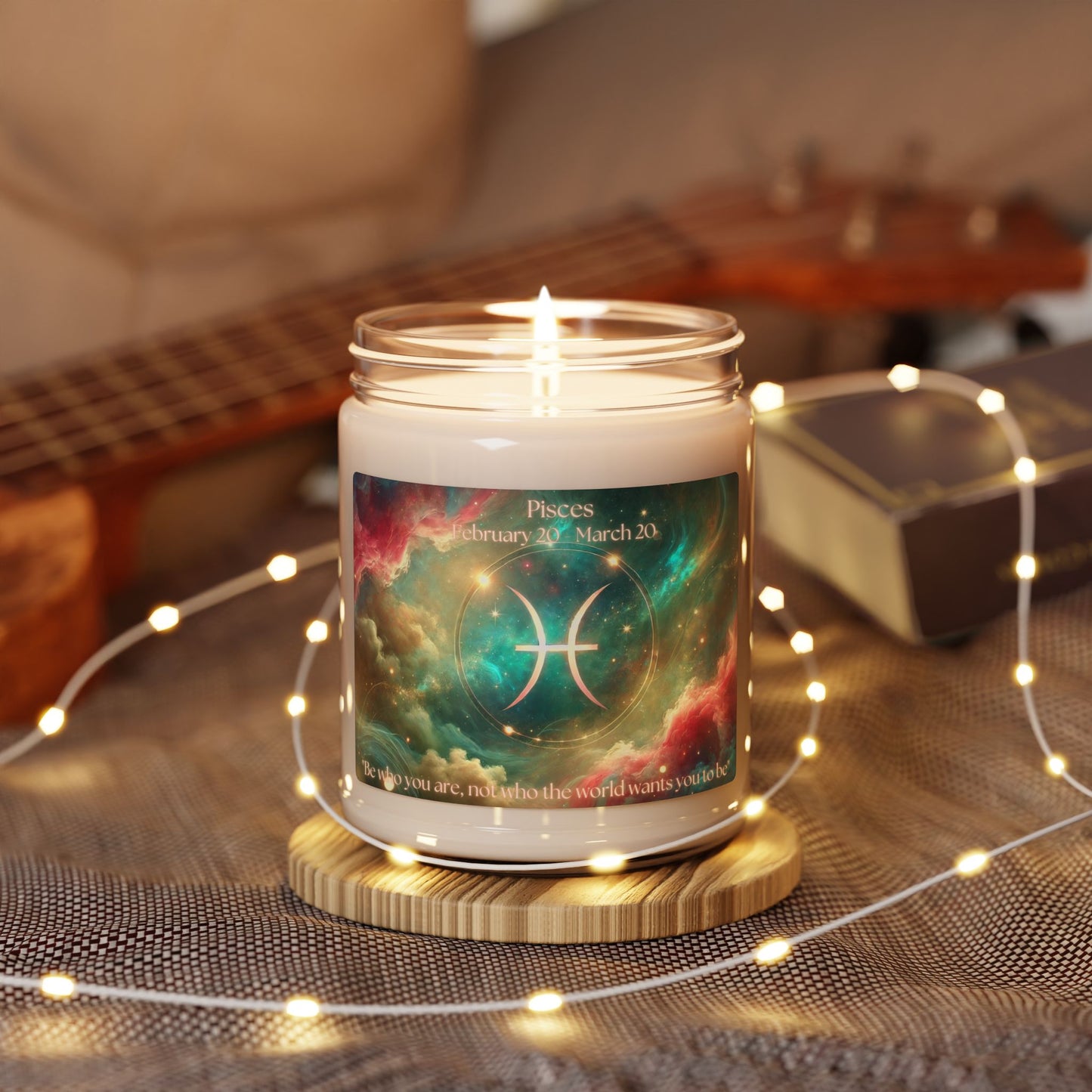 Pisces Scented Soy Candle - 9oz Zodiac Aromatherapy Gift