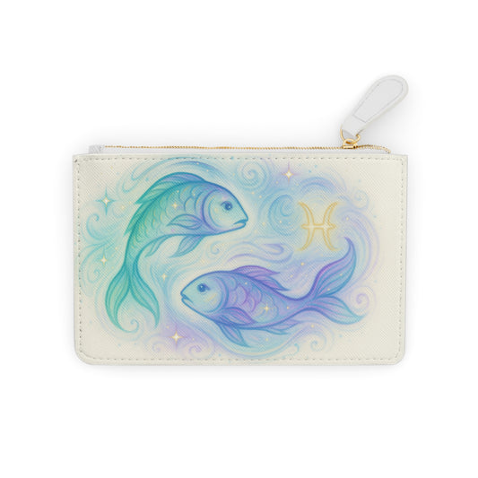 Pisces Mini Clutch Bag, Zodiac Bag, Astrology Accessory, Gift for Pisces, Cute Wallet, Festival Clutch