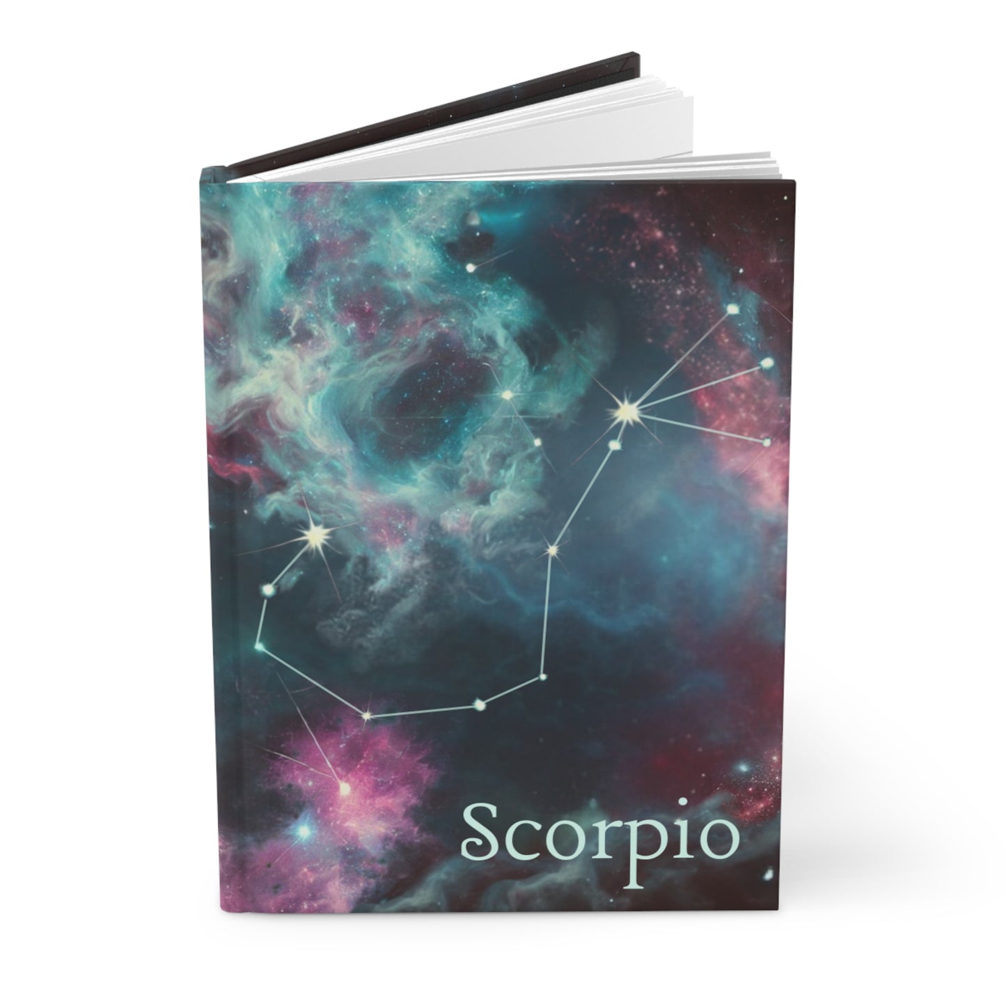 Scorpio Hardcover Journal - Cosmic Constellation Notebook for Astrology Lovers