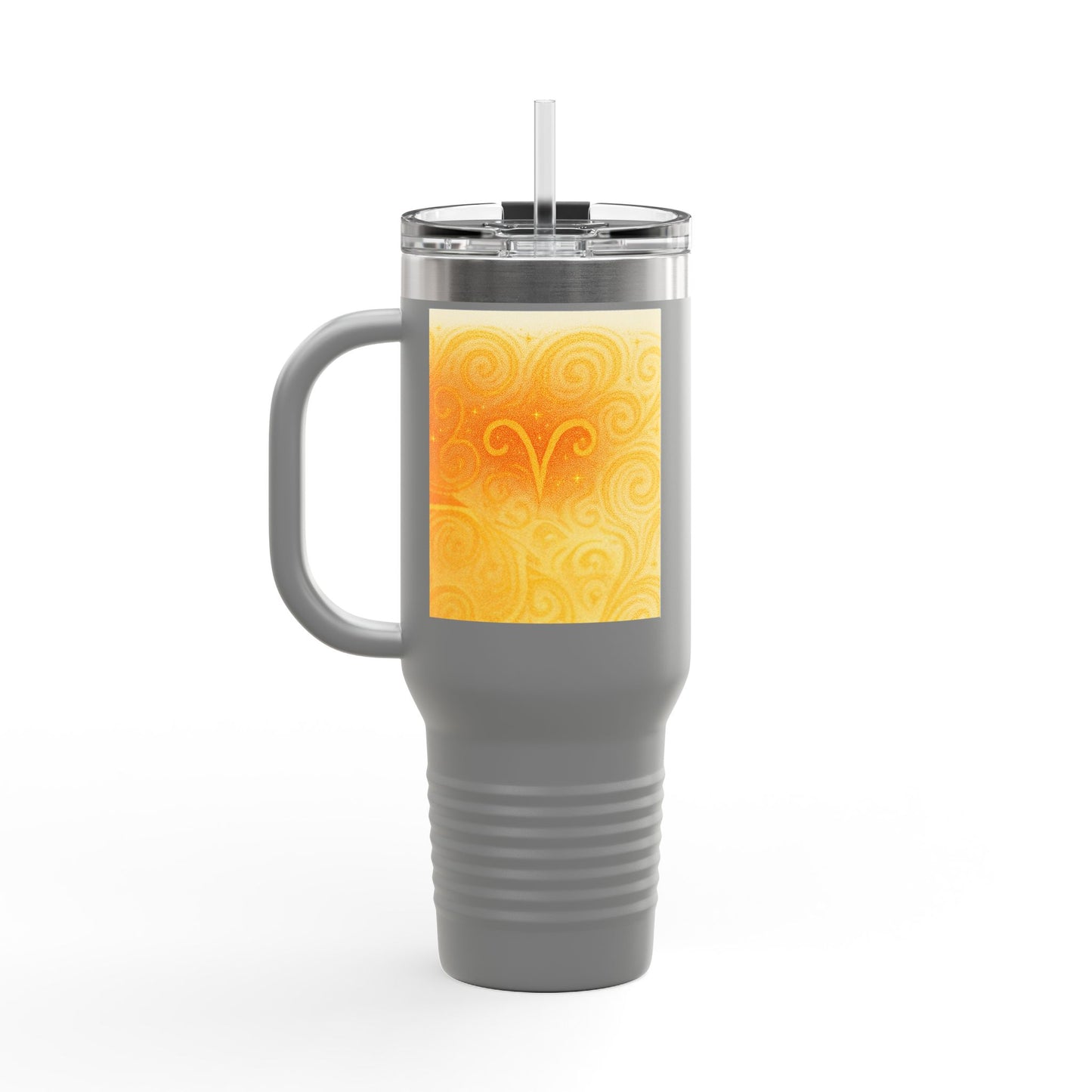 Aries Colorful Insulated Travel Mug - 40oz with Zodiac Design | Perfect for Gifts and On-the-Go