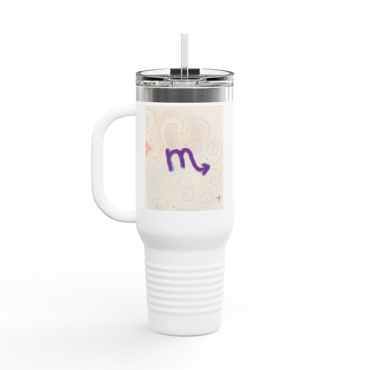 Scorpio Insulated Travel Mug - 40oz Coffee Tumbler with Motivational Quote
