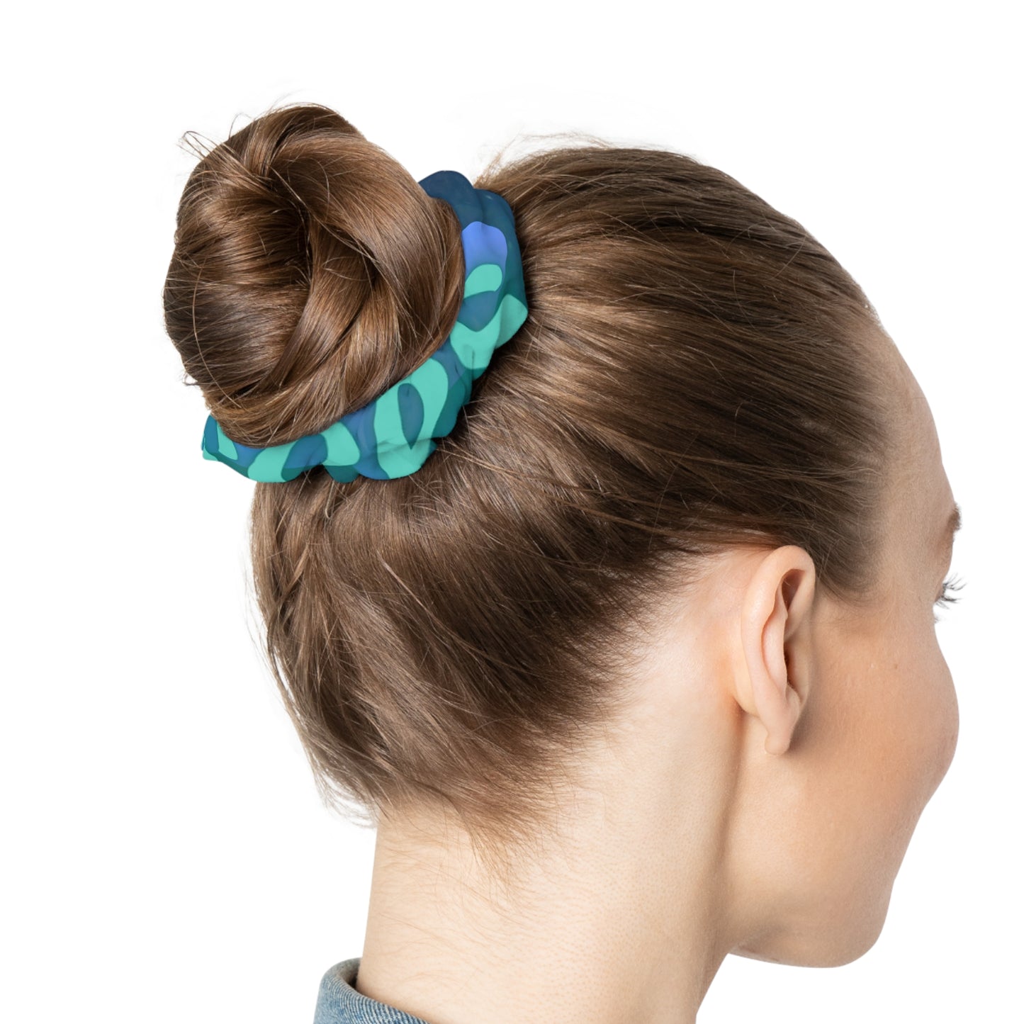 Pisces Themed Scrunchie, Hair Accessories, Fashion Hair Tie, Colorful Scrunchie, Gift for Her, Summer Hair Accessory