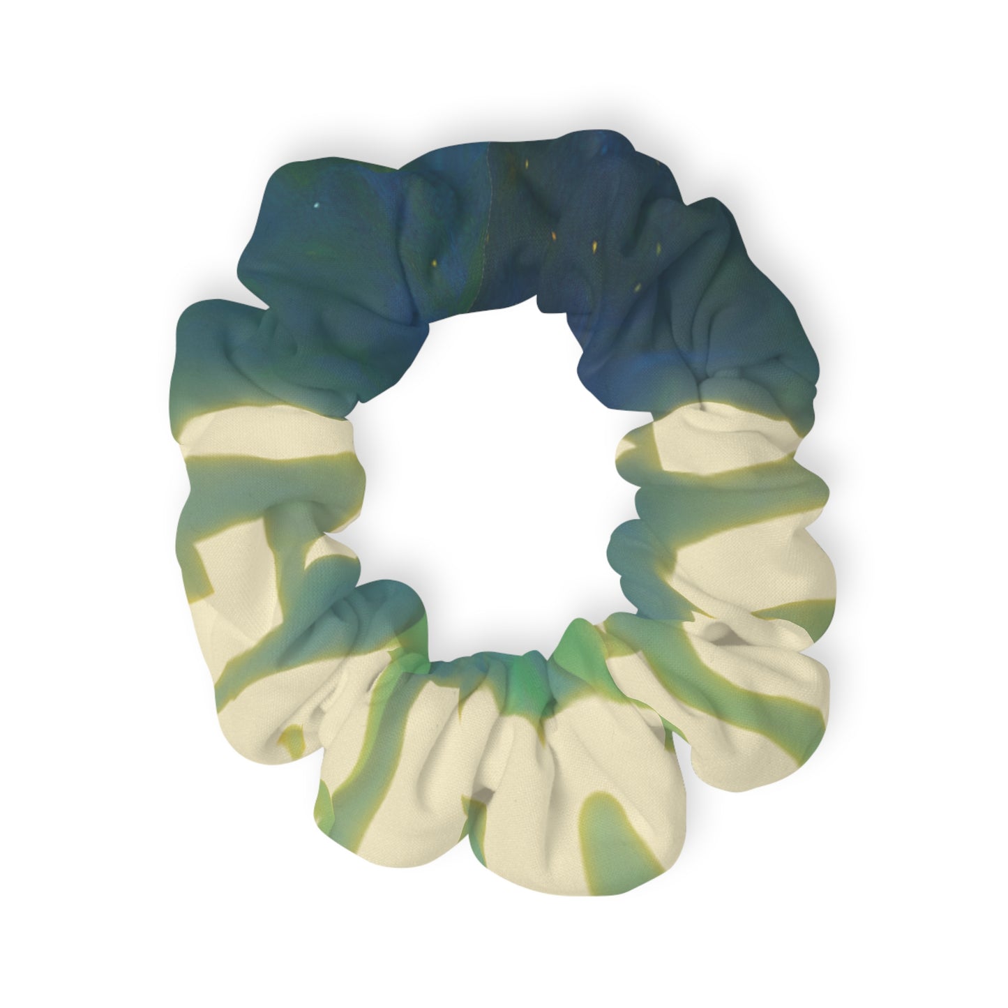 Gemini Ocean Wave Scrunchie - Stylish Hair Accessory for Beach Lovers