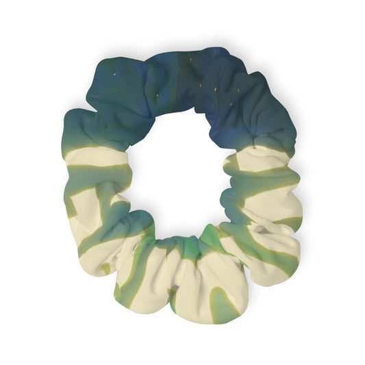 Gemini Ocean Wave Scrunchie - Stylish Hair Accessory for Beach Lovers