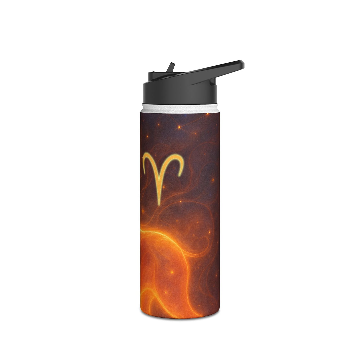 Aries Zodiac Stainless Steel Water Bottle | Astrology Gift, Personalized Drinkware, Motivational Sports Bottle