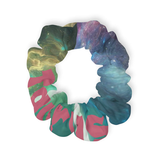 Taurus Galaxy Vibes Scrunchie - Colorful Cosmic Hair Accessory