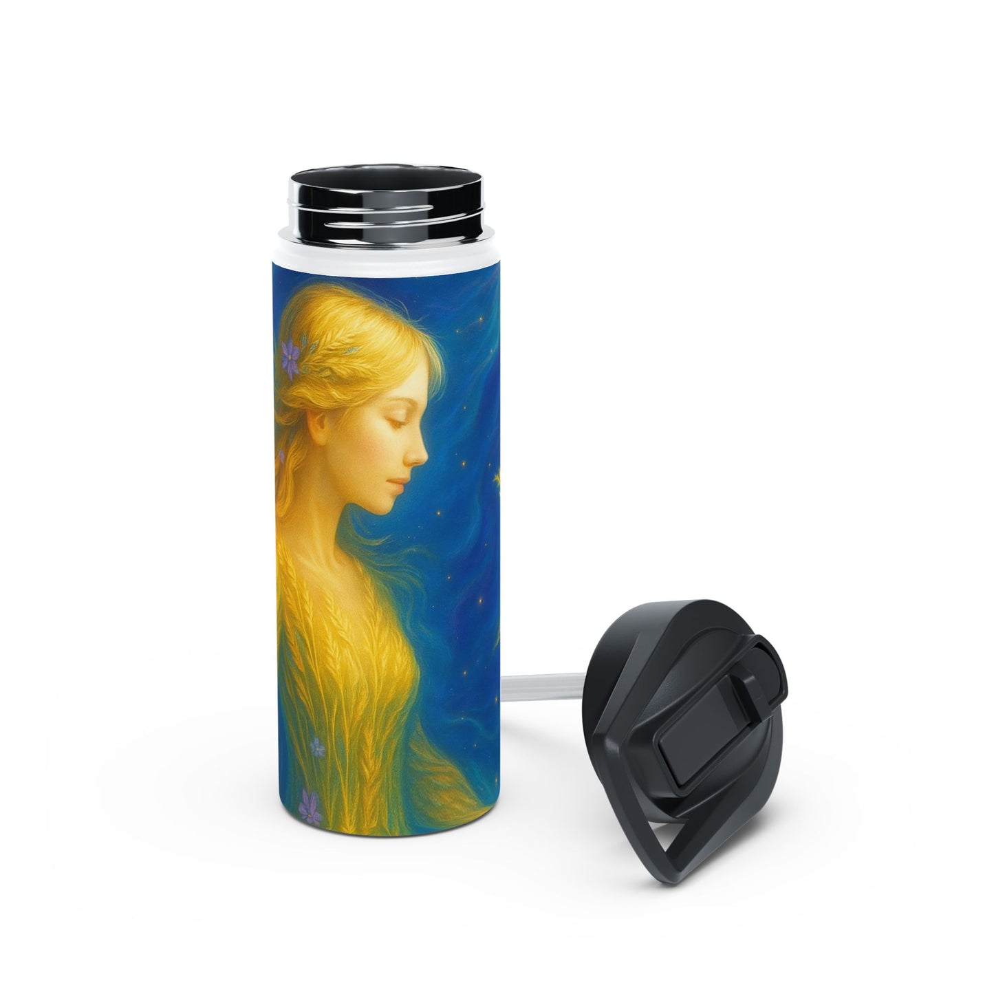 Serene Virgo Stainless Steel Water Bottle, Floral Water Bottle, Reusable Drink Bottle, Eco-Friendly Hydration, Gift for Ocean [...]