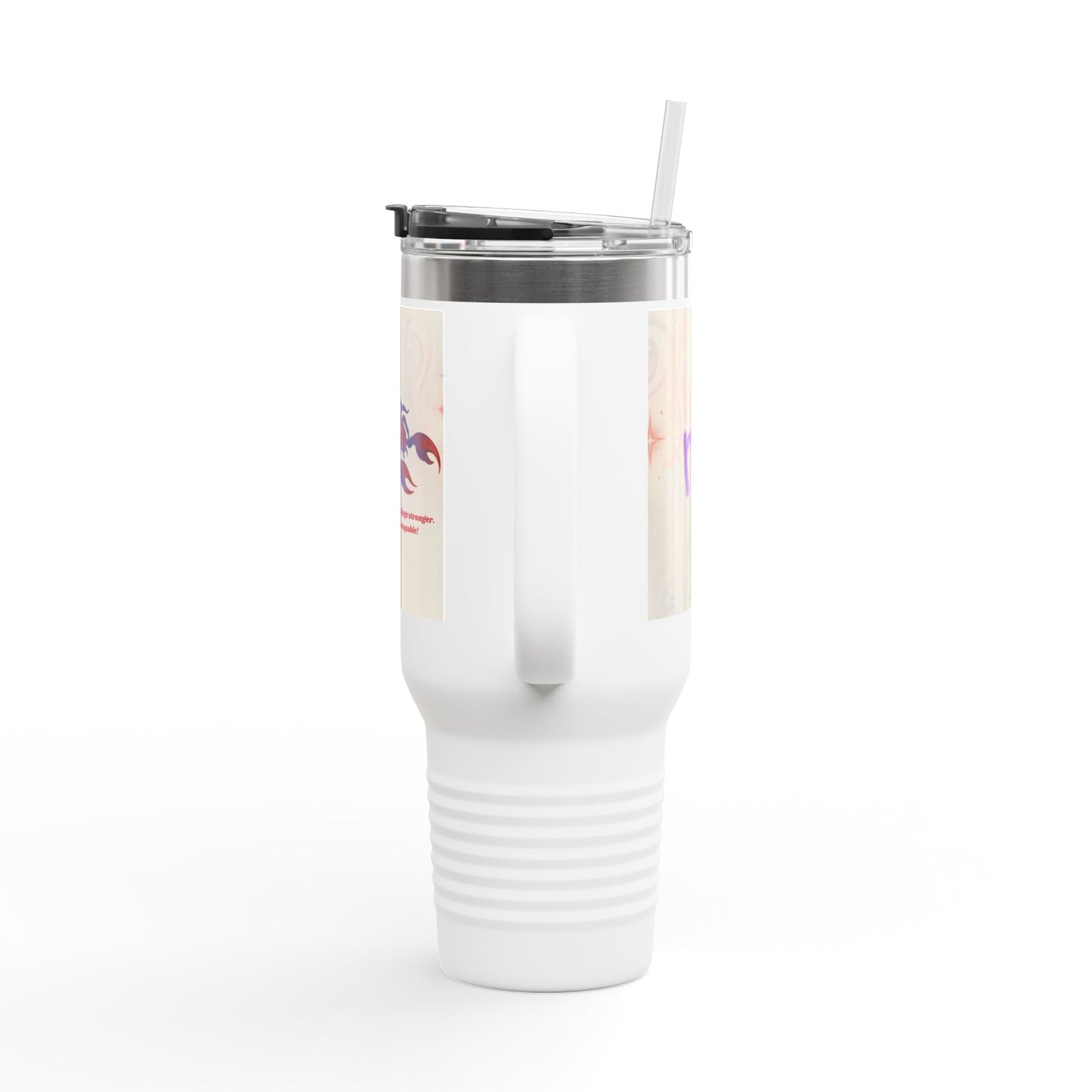 Scorpio Insulated Travel Mug - 40oz Coffee Tumbler with Motivational Quote