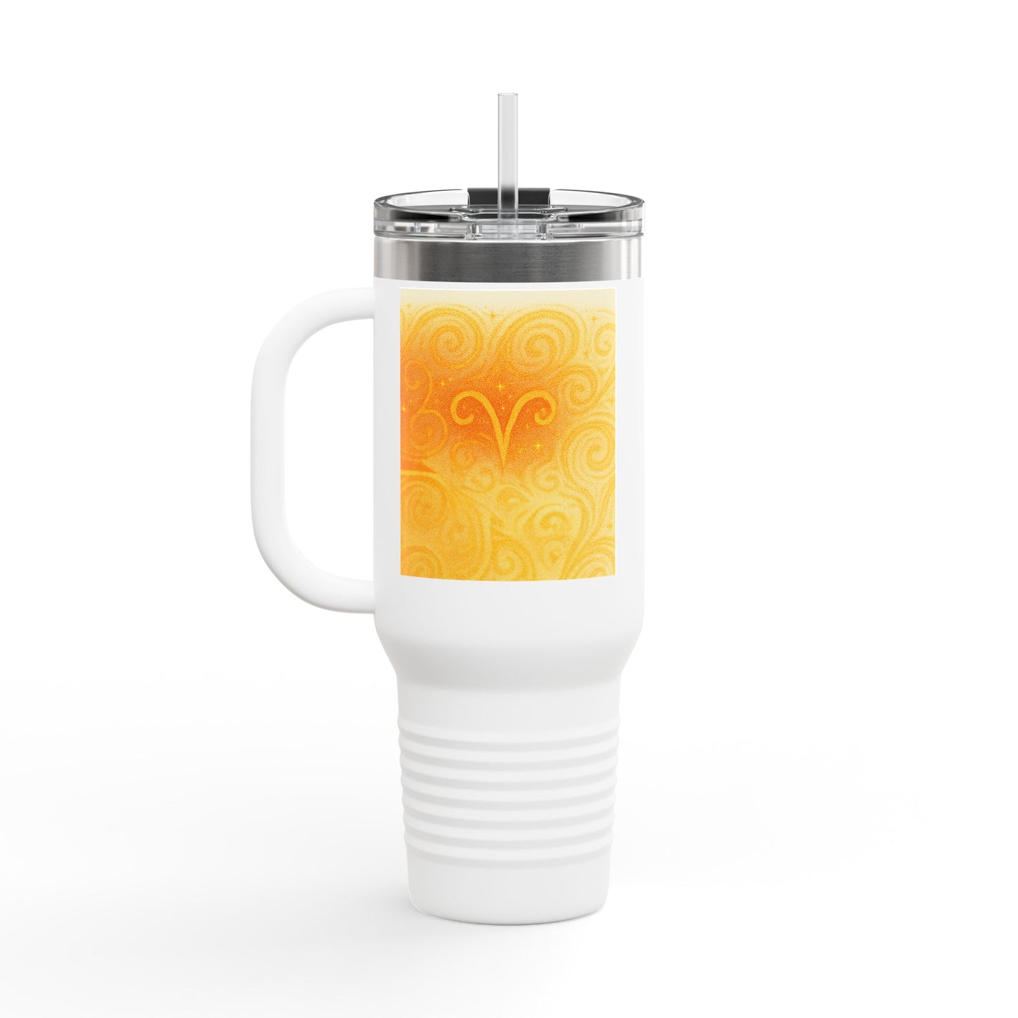 Aries Colorful Insulated Travel Mug - 40oz with Zodiac Design | Perfect for Gifts and On-the-Go