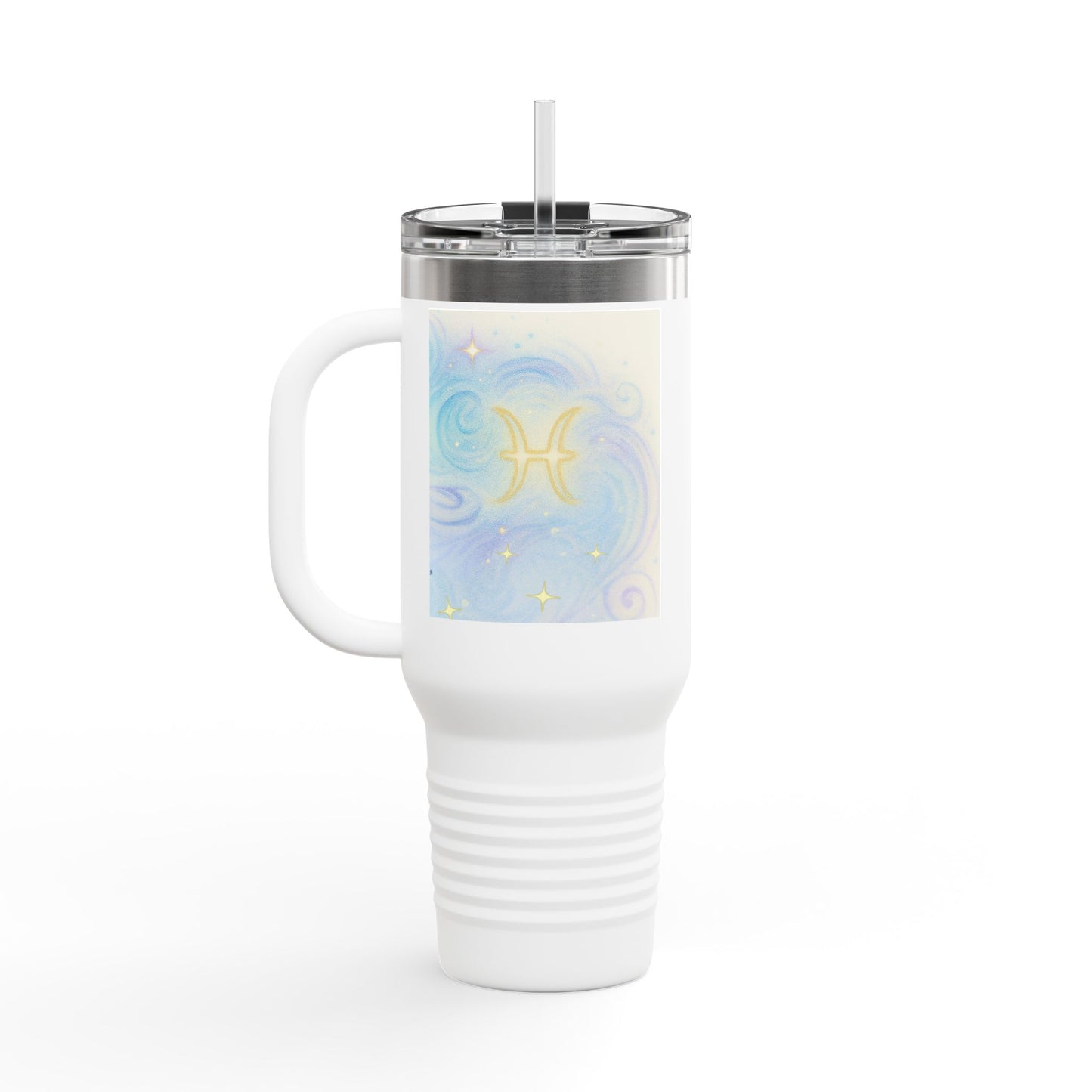 Pisces Magical Insulated Travel Mug - 40oz with Fun Coffee Quotes