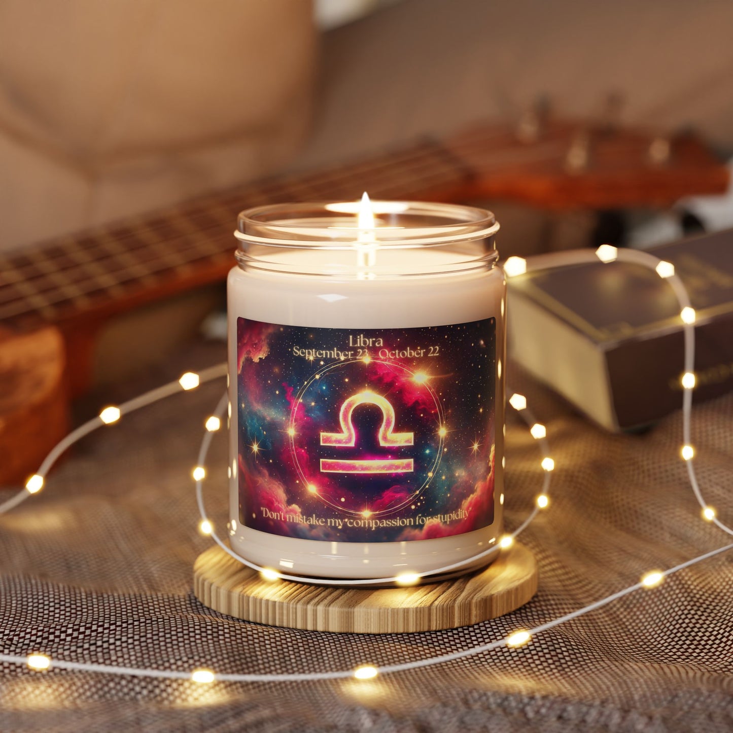 Libra Zodiac Scented Soy Candle - 9oz | Astrological Gift for Astrology Lovers
