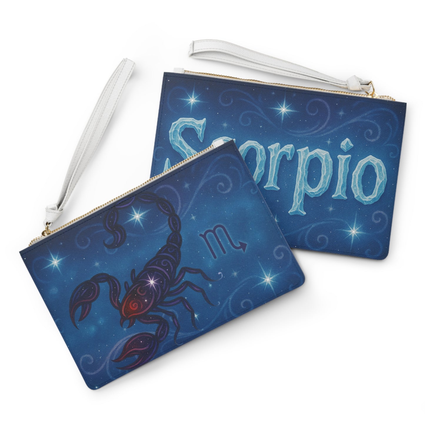Zodiac Scorpio Clutch Bag - Celestial Scorpio Design for Astrology Lovers