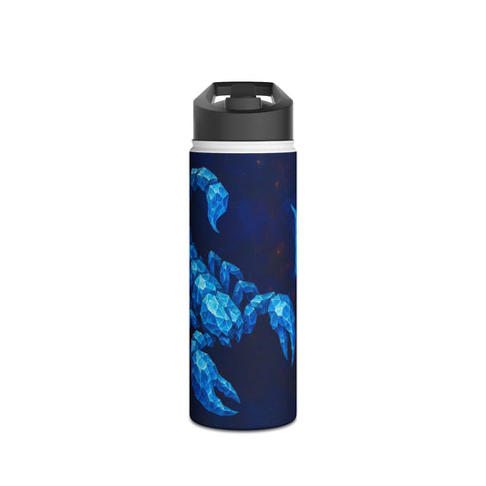 Blue Scorpion Stainless Steel Water Bottle | Unique Scorpion Design, Insulated Drinkware, Gift for Scorpio Lover, Eco-Friendly Hydration