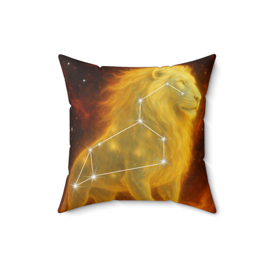Astrology Leo Square Pillow - Celestial Home Decor for Zodiac Lovers