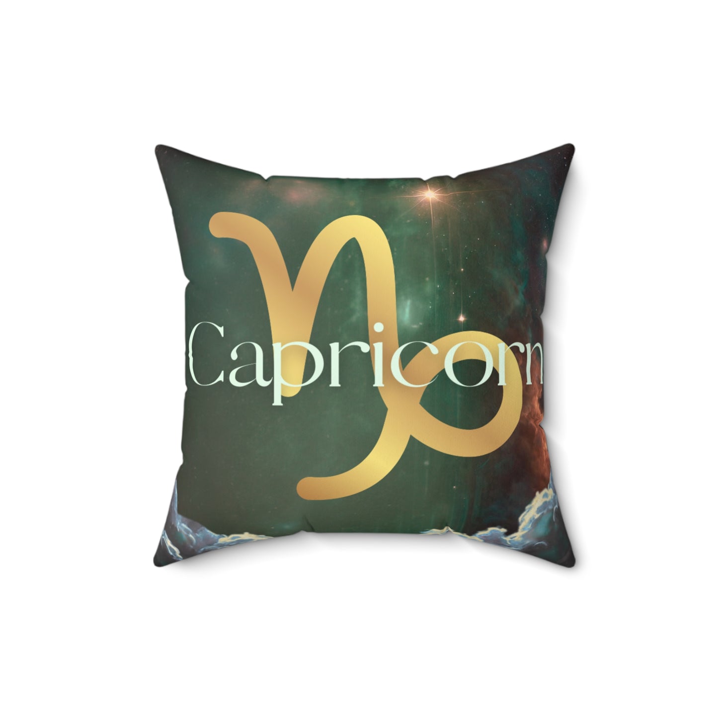 Celestial Capricorn Pillow - Cosmic Unicorn Design for Astrology Lovers