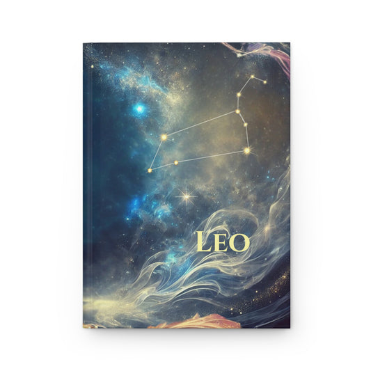 Leo Constellation Hardcover Journal - Astrological Notebook for Leo Zodiac Lovers