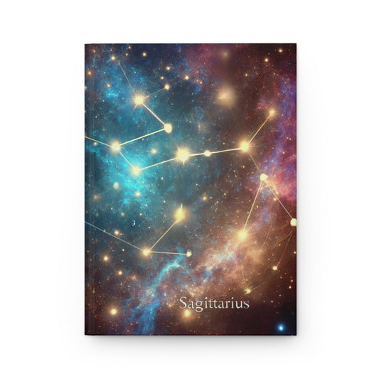 Sagittarius Hardcover Journal - Celestial Inspired Diary for Astrology Lovers