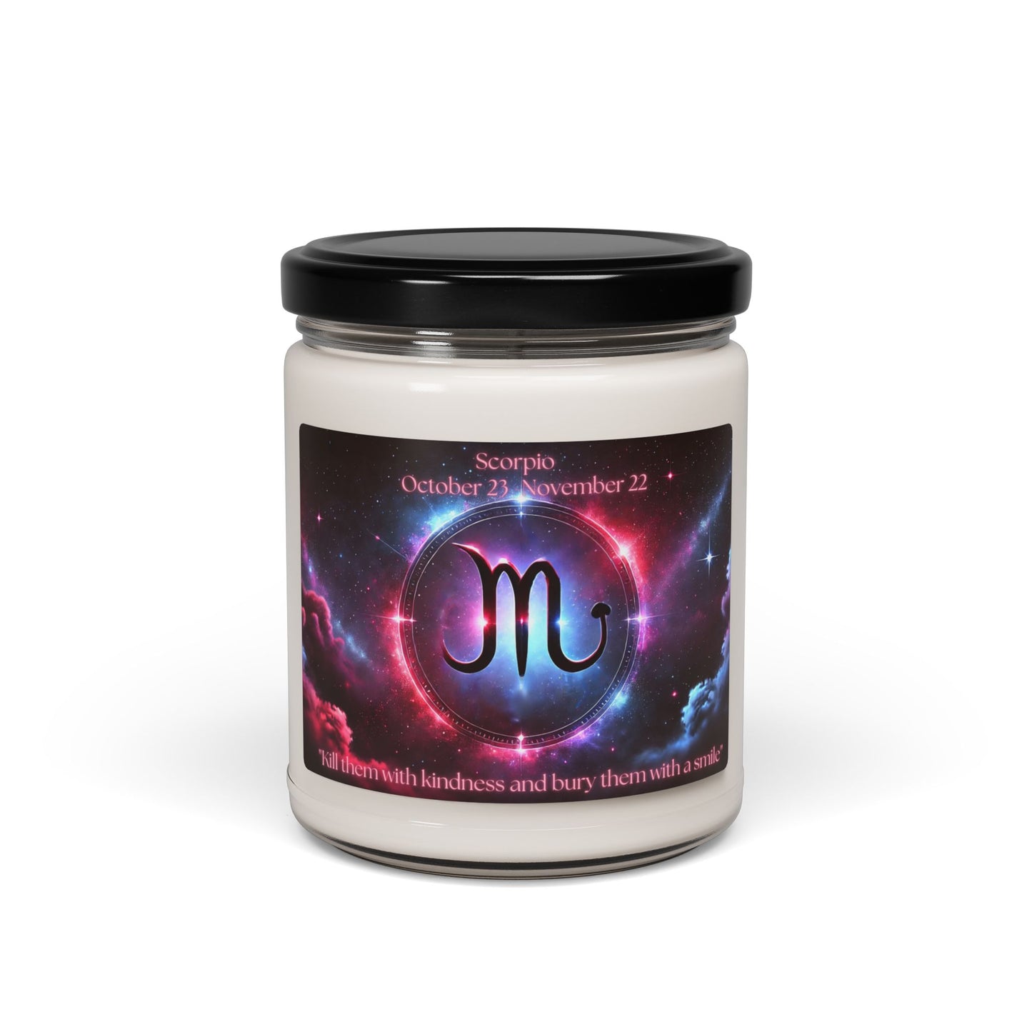 Scorpio Zodiac Scented Soy Candle - 9oz - "Tell Them with Kindness"