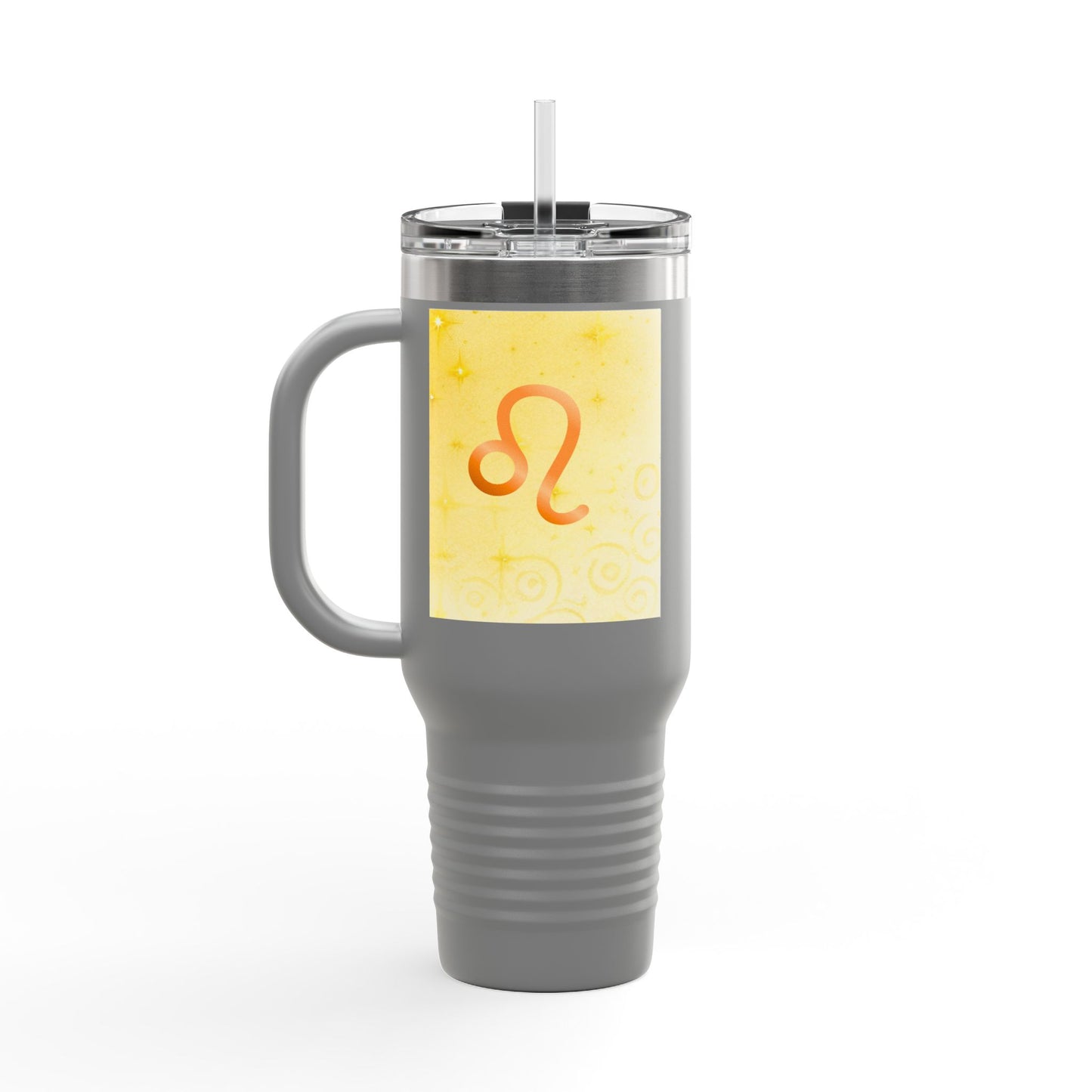 Vibrant Leo Lion Insulated Travel Mug - 40oz Tumblers for Adventurers