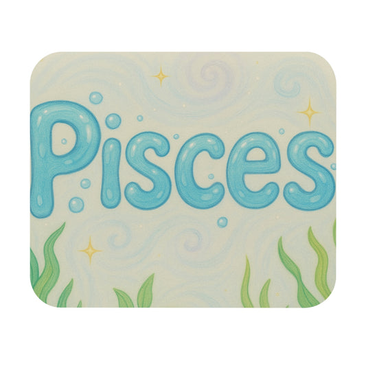 Inspirational Pisces Mouse Pad, Astrology Desk Accessory, Zodiac Gift, Home Office Decor, Personalized Pisces Merchandise