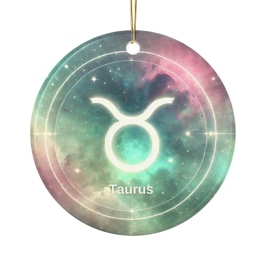 Taurus Zodiac Decor for Celebrations - Astrological Ceramic Ornaments