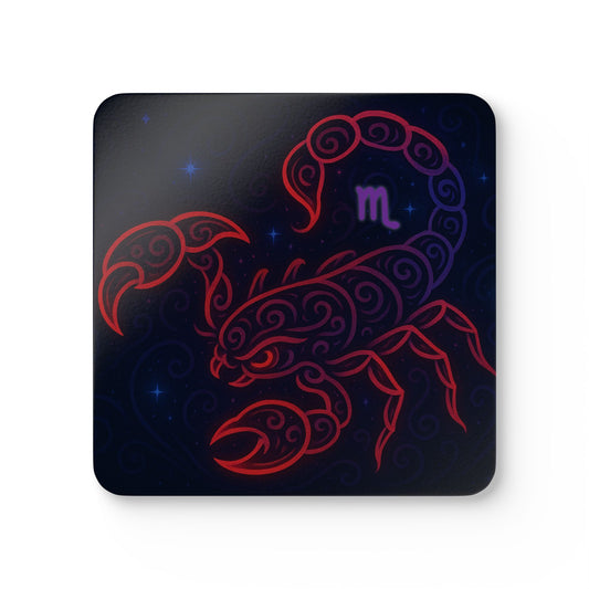 Scorpio Cork Coaster Set - Zodiac Home Decor