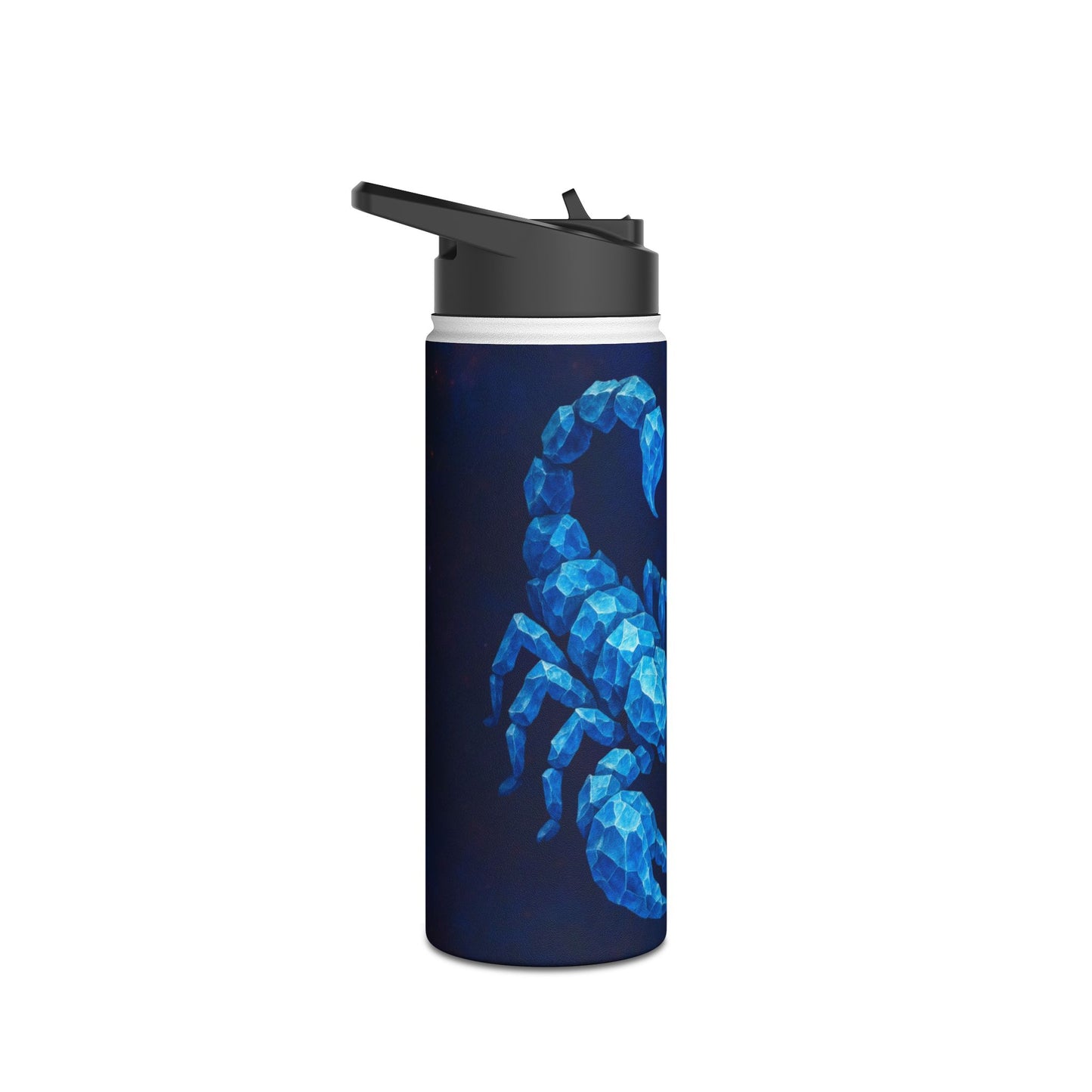 Blue Scorpion Stainless Steel Water Bottle | Unique Scorpion Design, Insulated Drinkware, Gift for Scorpio Lover, Eco-Friendly Hydration