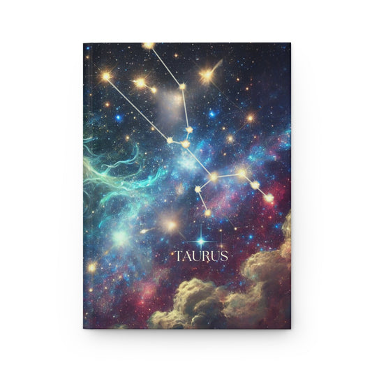 Taurus Constellation Hardcover Journal - Celestial Design for Astrology Lovers