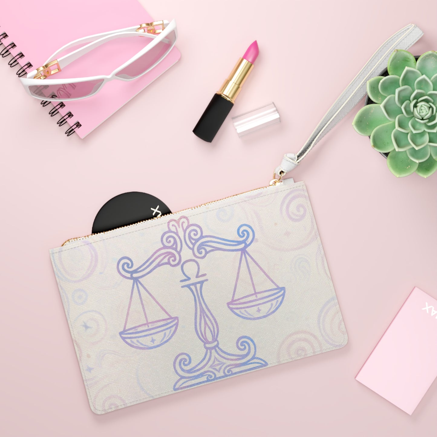 Libra Zodiac Clutch Bag, Astrology Accessory, Astrology Lover Gift, Libra Clutch, Horoscope Bag, Celestial Fashion