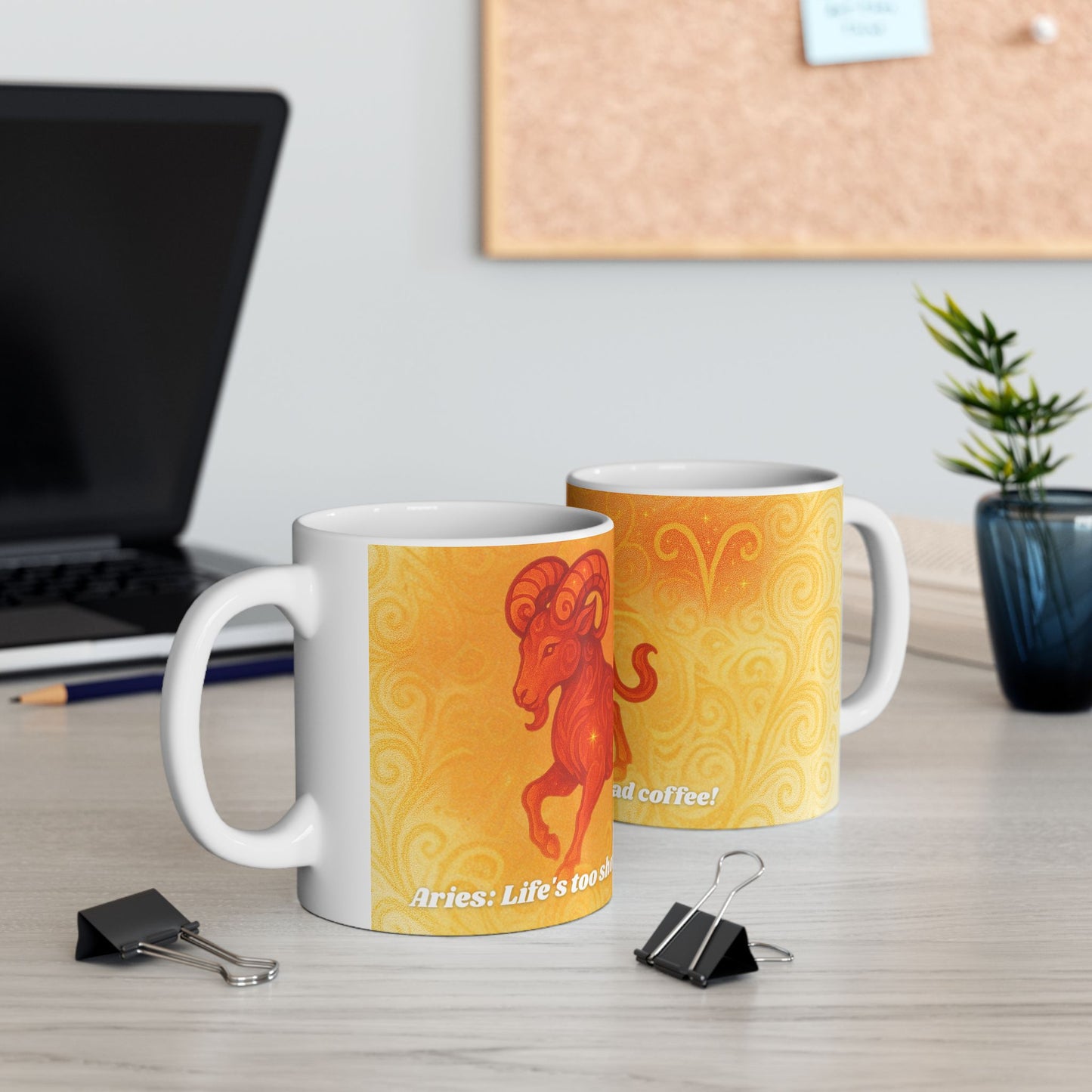 Aries Zodiac Ceramic Mug - Perfect Gift for Astrology Lovers