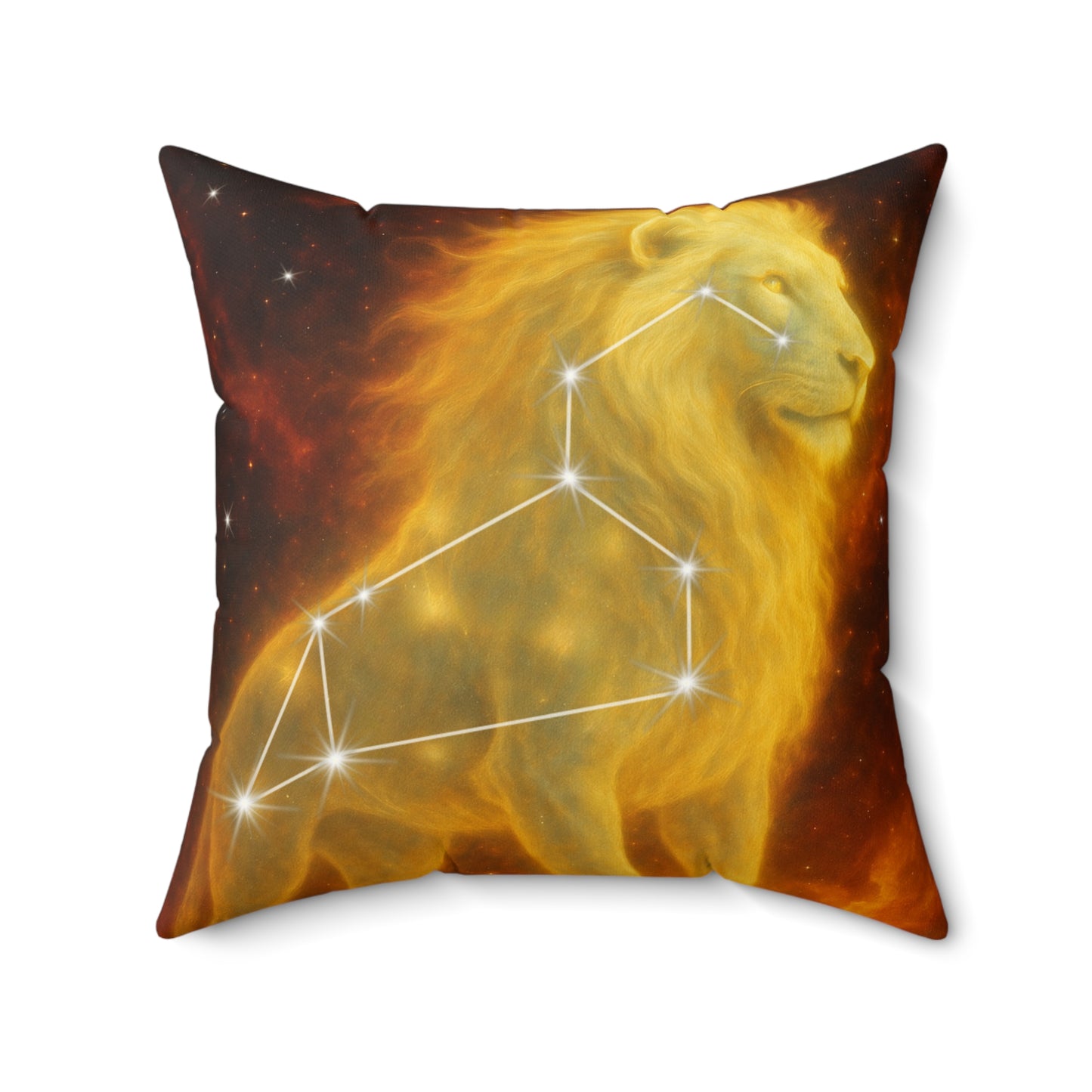 Astrology Leo Square Pillow - Celestial Home Decor for Zodiac Lovers