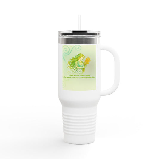 Inspirational Virgo Design - Eco-Friendly 40oz Insulated Travel Mug