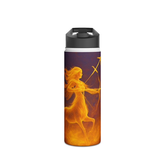 Sagittarius Celestial Archer Water Bottle, Insulated Travel Mug, Fantasy Gift, Outdoor Hydration, Eco-Friendly Water Container, Unique Birthday Present