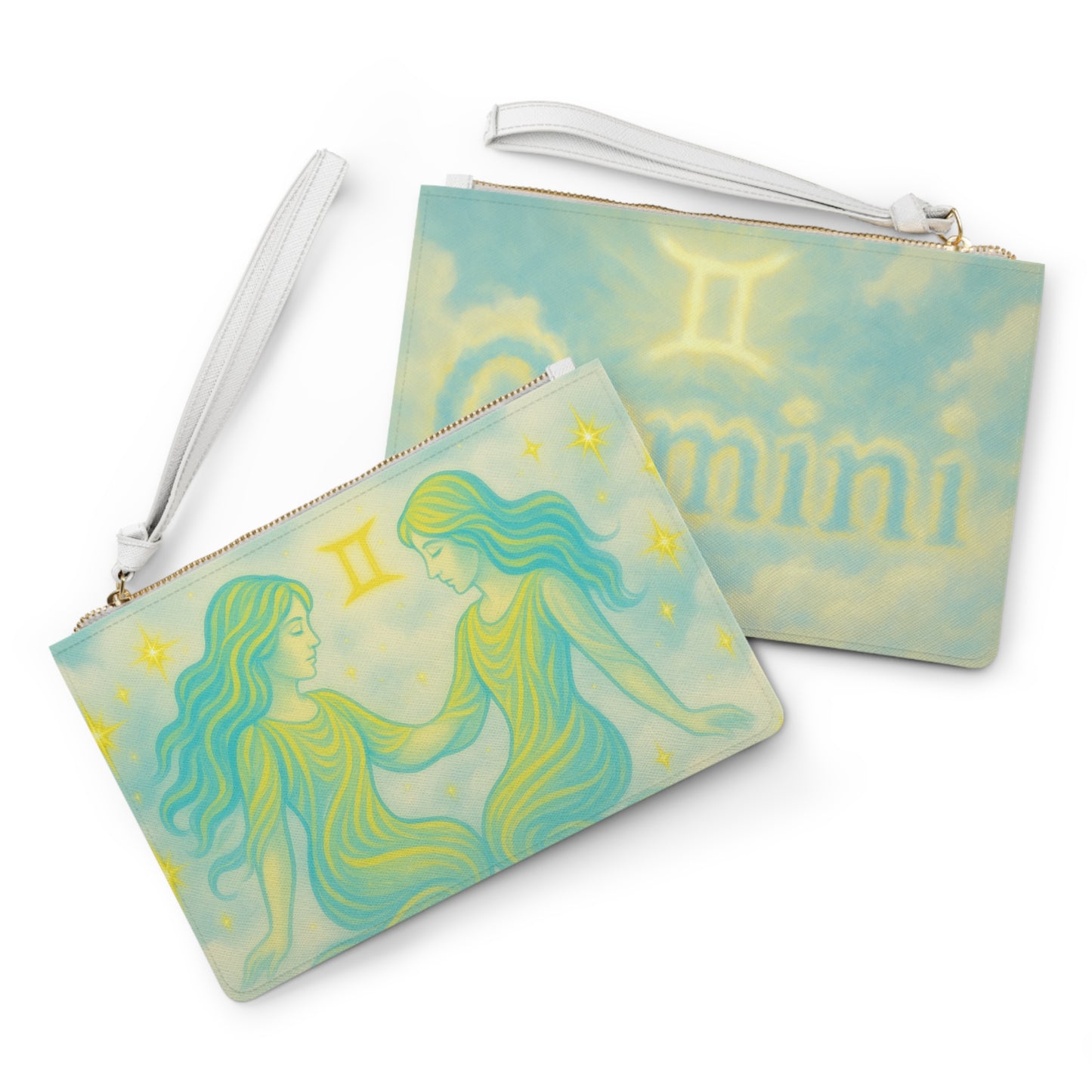 Gemini Zodiac Clutch Bag - Celestial Design for Astrological Lovers