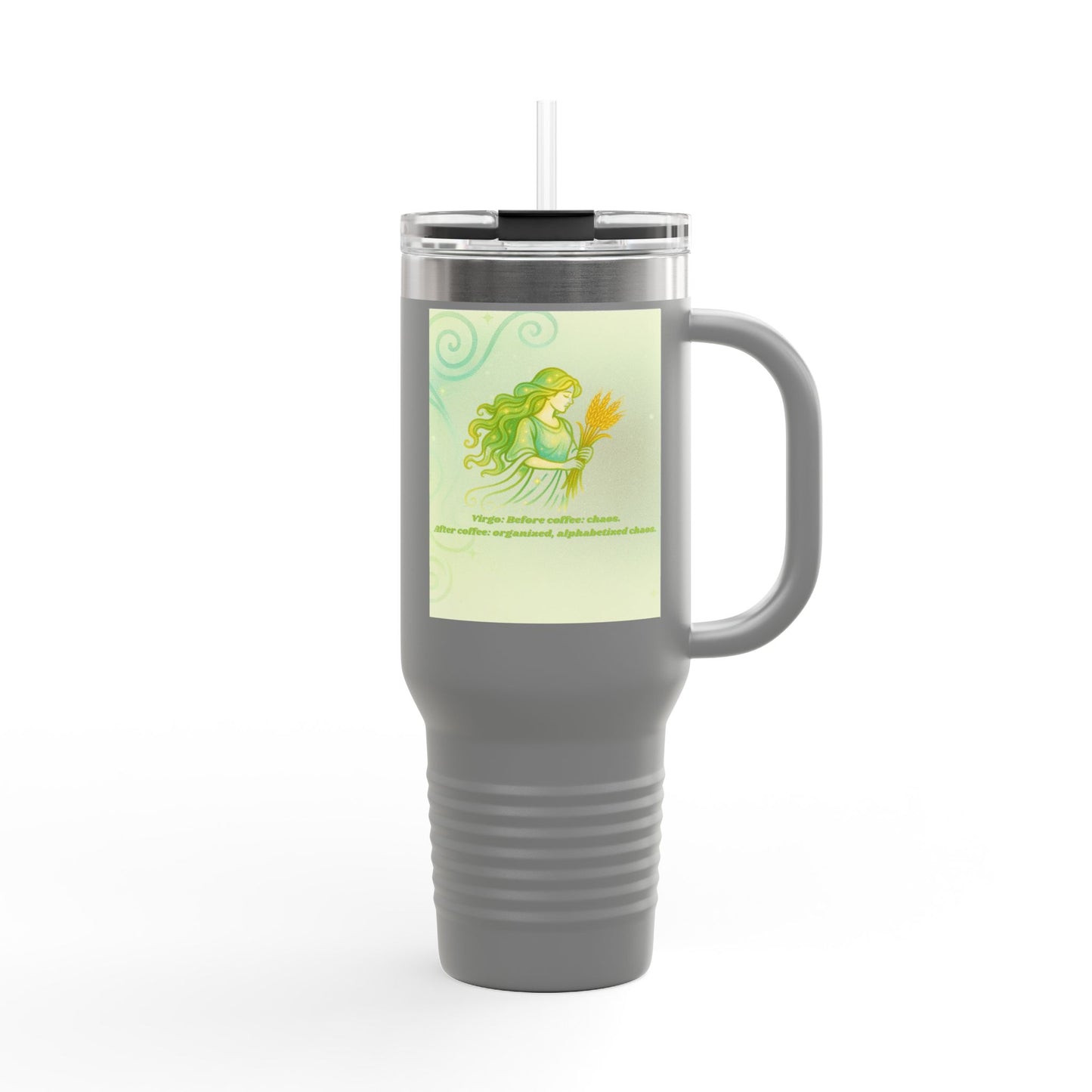 Inspirational Virgo Design - Eco-Friendly 40oz Insulated Travel Mug