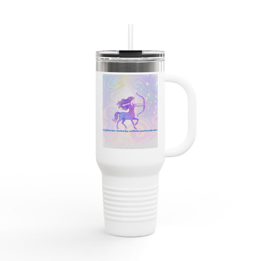 Sagittarius Insulated Travel Mug - 40oz with Celestial Design
