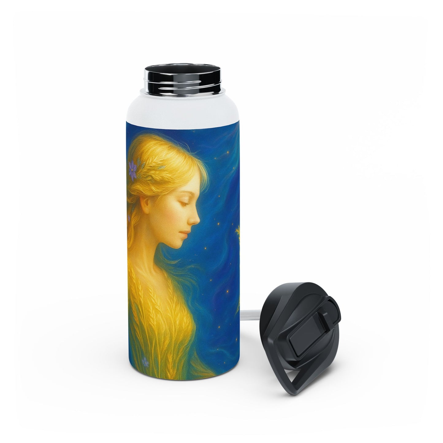 Serene Virgo Stainless Steel Water Bottle, Floral Water Bottle, Reusable Drink Bottle, Eco-Friendly Hydration, Gift for Ocean [...]