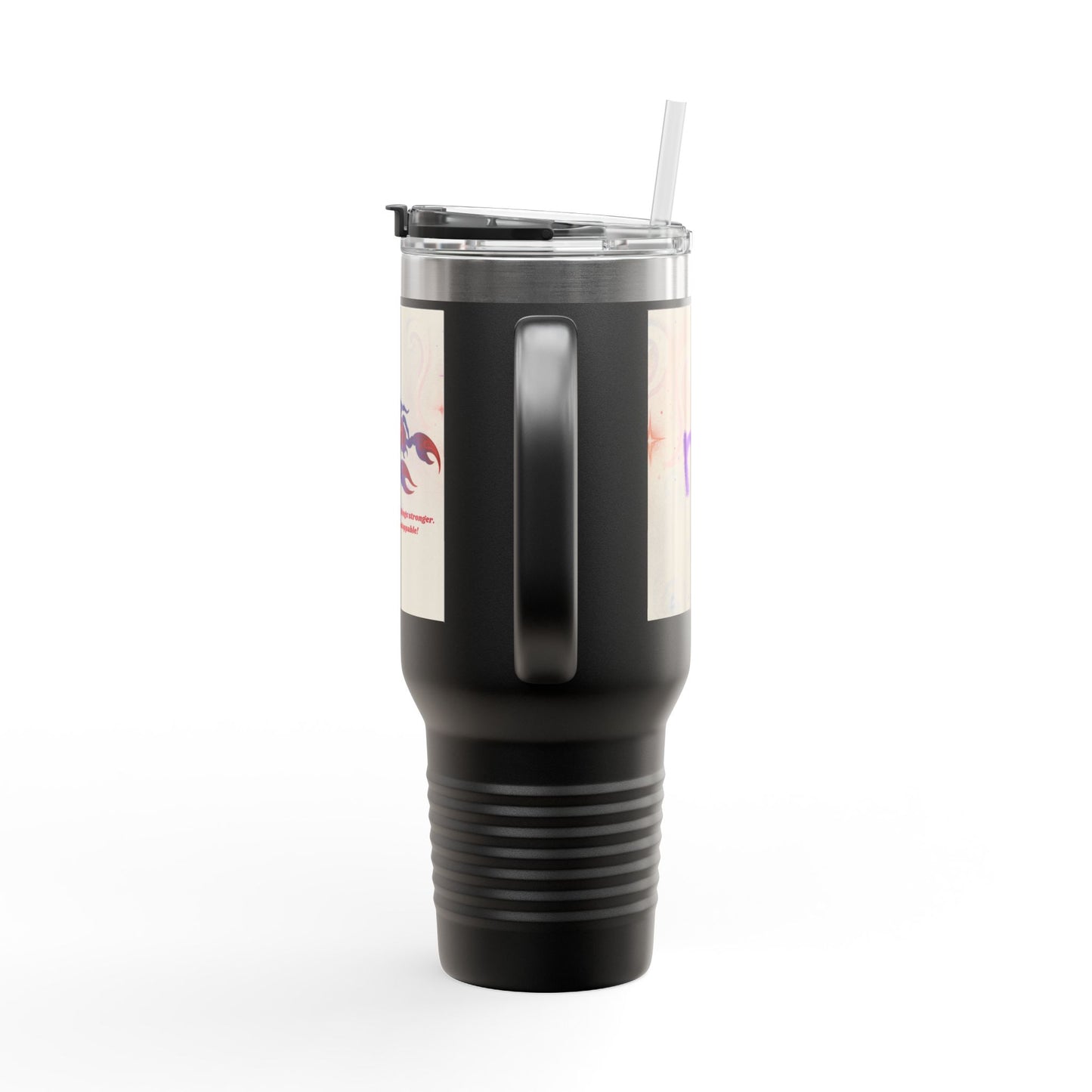 Scorpio Insulated Travel Mug - 40oz Coffee Tumbler with Motivational Quote